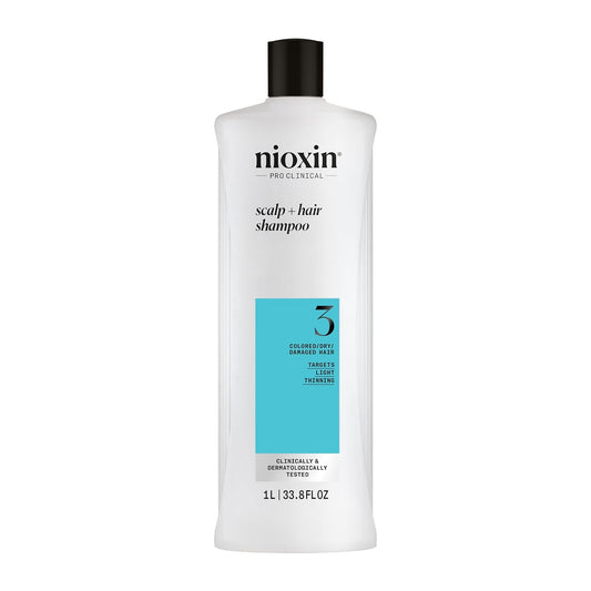 NIOXIN System 3 Scalp + Hair Shampoo for Colored/Dry/Damaged Hair