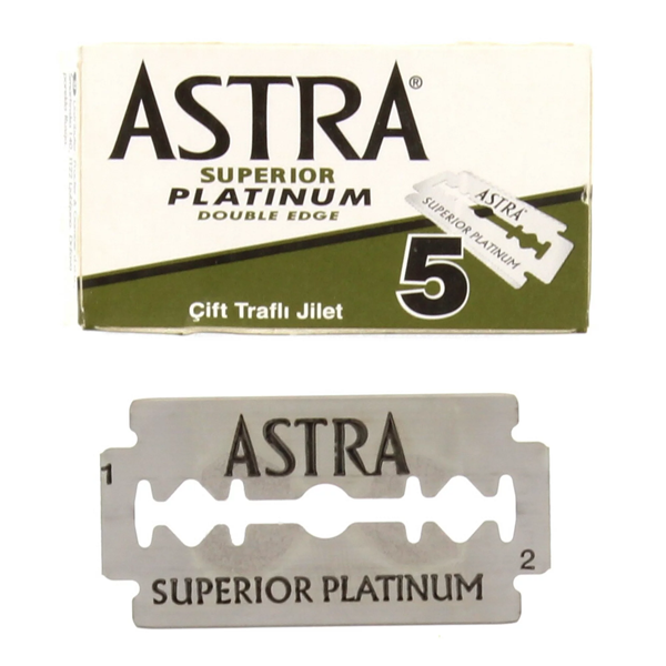 Astra Superior Platinum Double Edge Razor Blades 5PCS