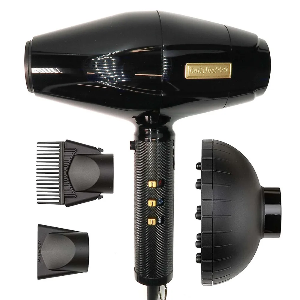 BaBylissPRO BlackFX High-Performance Turbo Hairdryer